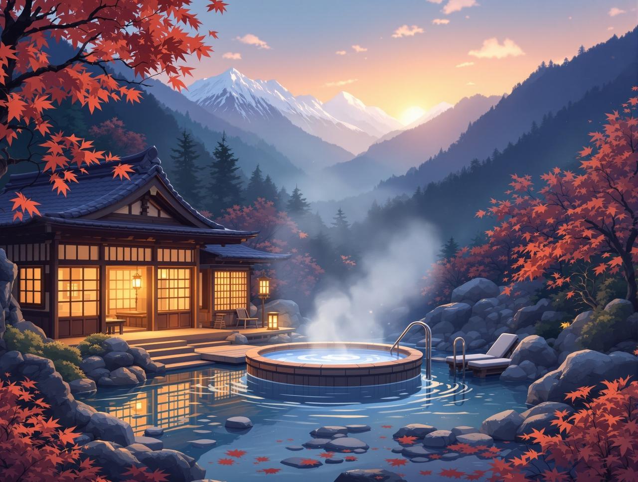 红豆短剧 - 温泉旅店 - 山间疗愈物语